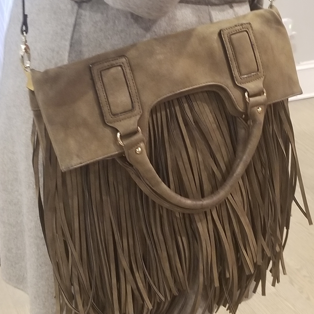 Sole Society Versalite fringe shoulder/handbag